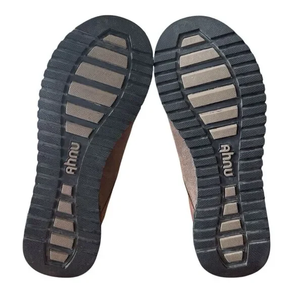 Ahnu Mens Size 9.5 Brown Leather Outdoor Hiking Sneaker Shoes F19616E - Picture 8 of 13